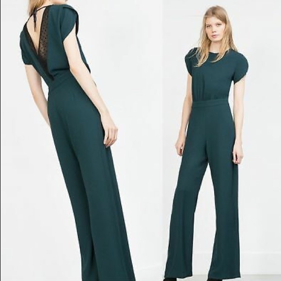 Emerald Dark Green Zara Jumpsuit - Picture 1 of 6